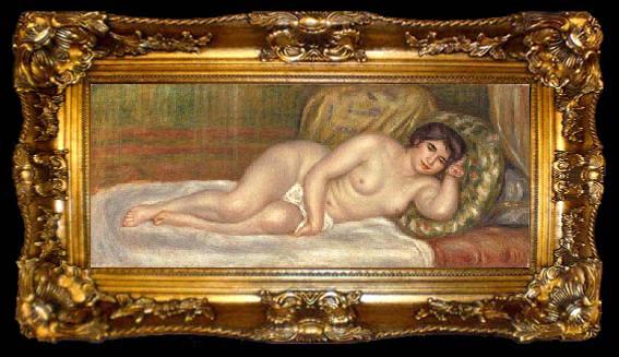 framed  Pierre-Auguste Renoir Woman on a Couch, ta009-2